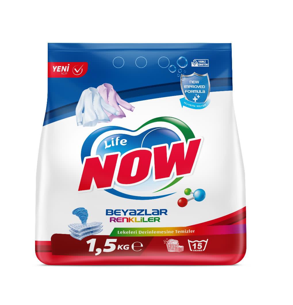 Life Now Toz Deterjan Beyazlar ve Renkliler İçin – 1,5 KG, lifenow.com.tr