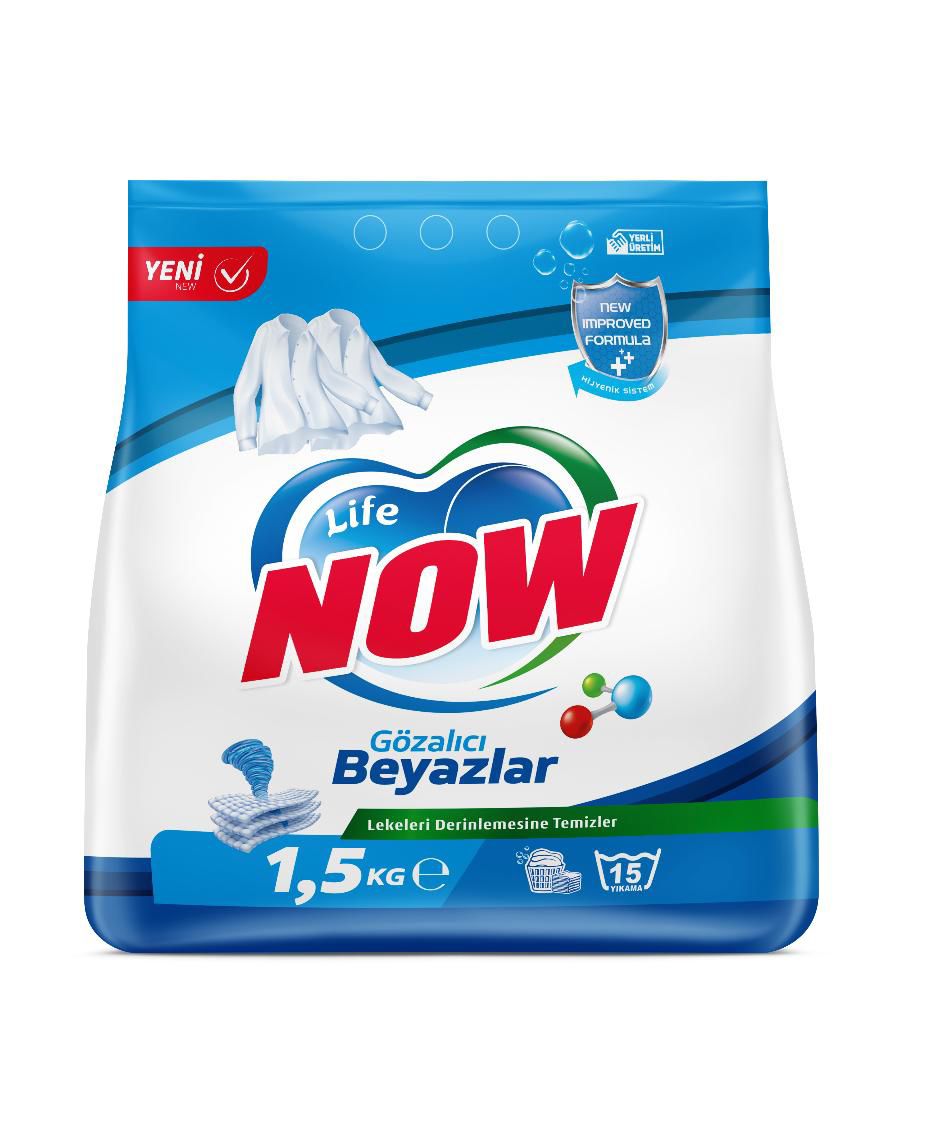 Life Now Toz Deterjan Beyazlar ve Renkliler İçin – 1,5 KG, lifenow.com.tr