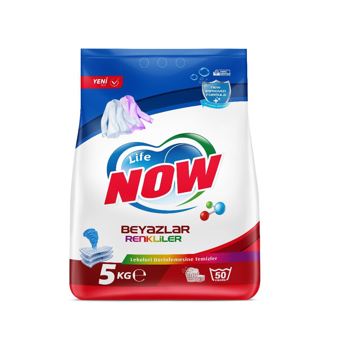 Life Now Toz Deterjan Beyazlar ve Renkliler İçin  – 5 KG, lifenow.com.tr
