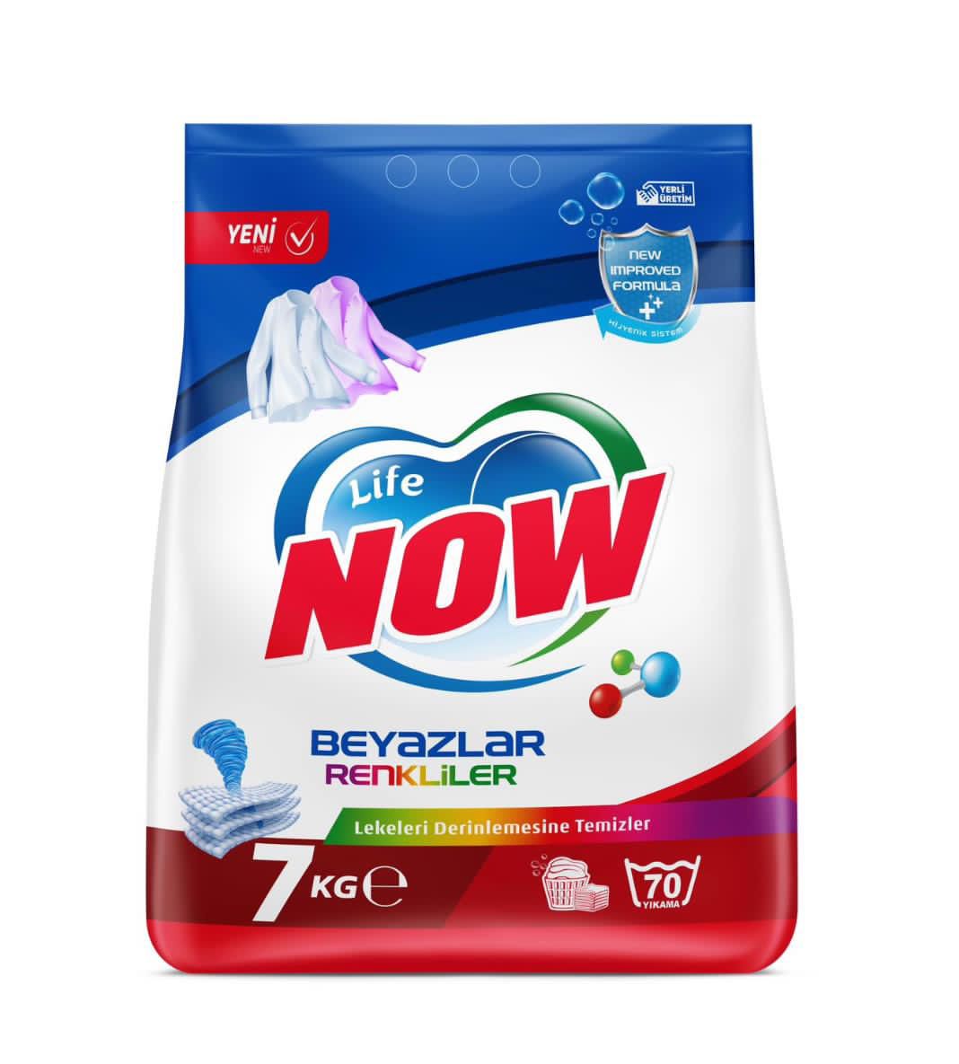 Life Now Toz Deterjan Beyazlar ve Renkliler İçin – 7KG, lifenow.com.tr
