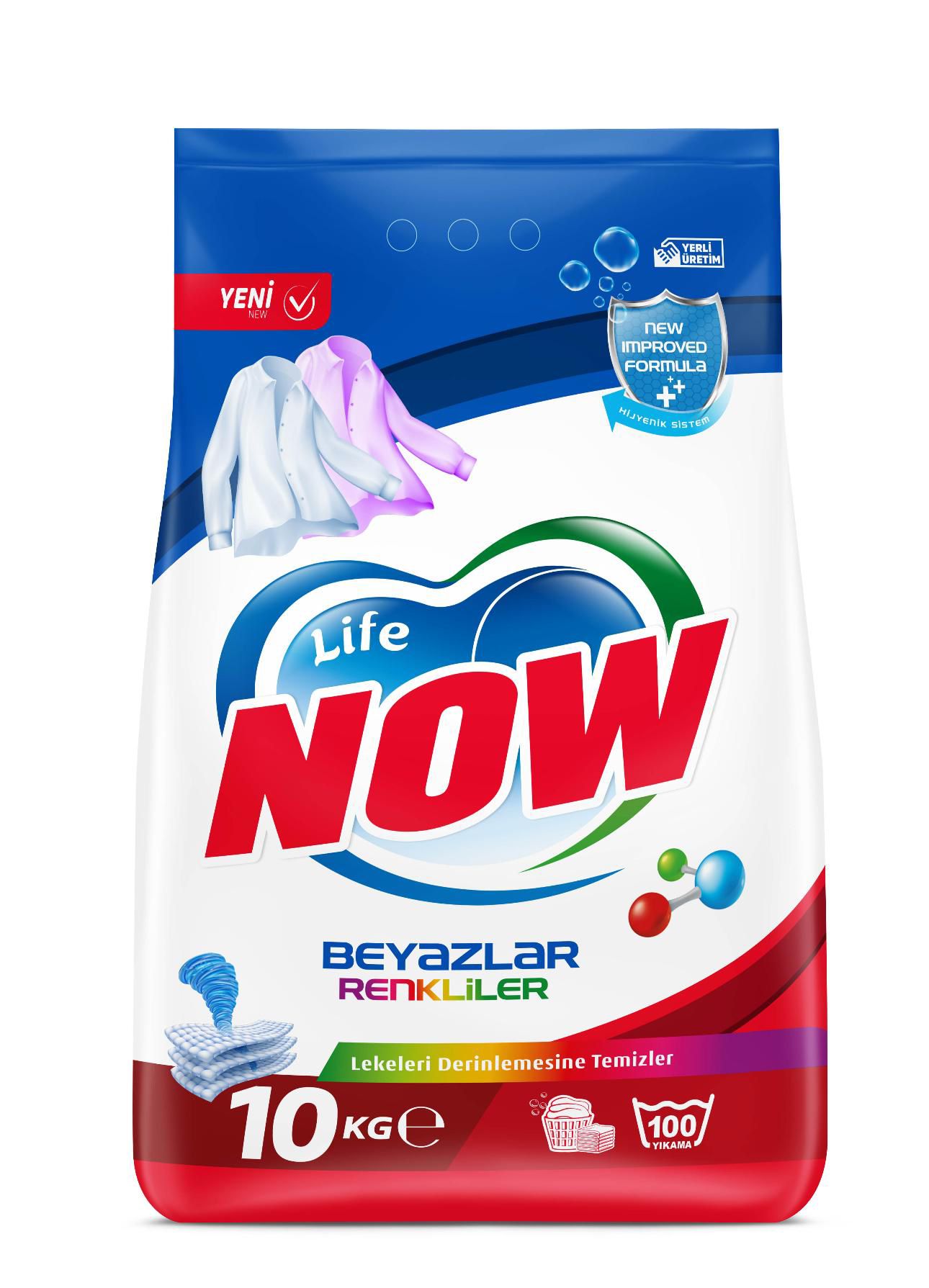 Life Now Toz Deterjan Beyazlar ve Renkliler İçin – 10KG, lifenow.com.tr